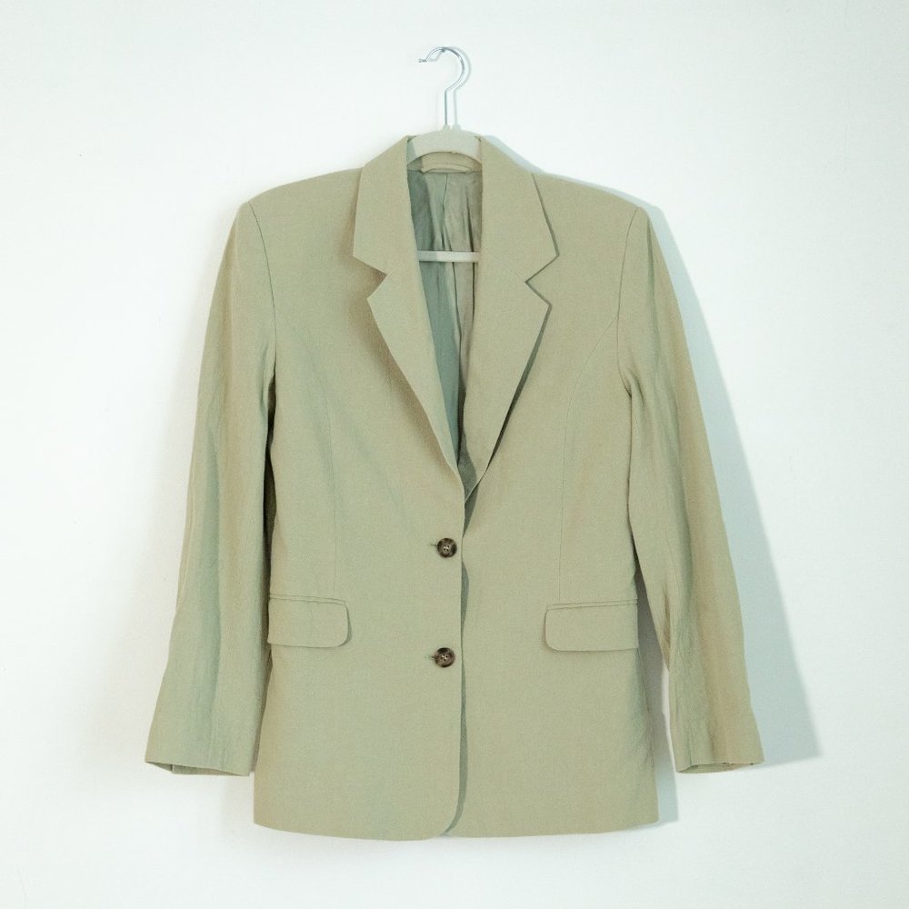 &OS Linen-Blend Blazer